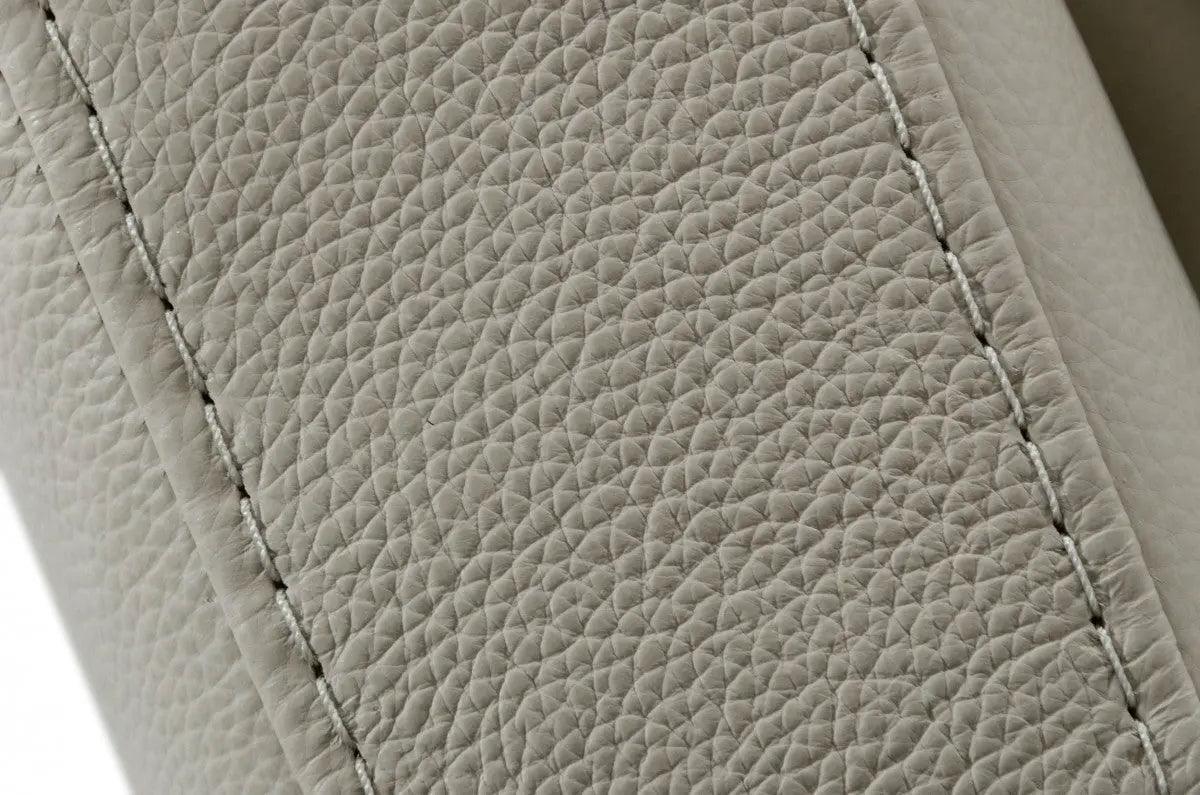 Divani Casa Janina Modern Light Grey Leather Sofa Vgkkkf1032 - Gry - 3 | Home Elegance USA