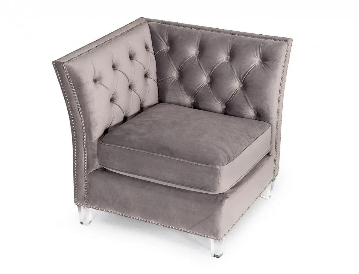 Divani Casa Ladue Transitional Corner Seater Vghk - F9033 - 70 - 80 | Home Elegance USA