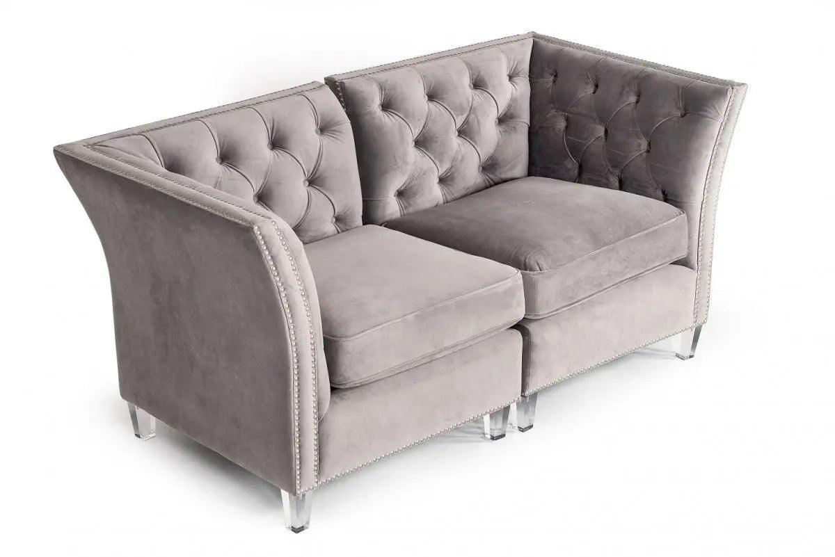 Divani Casa Ladue Transitional Corner Seater Vghk - F9033 - 70 - 80 | Home Elegance USA