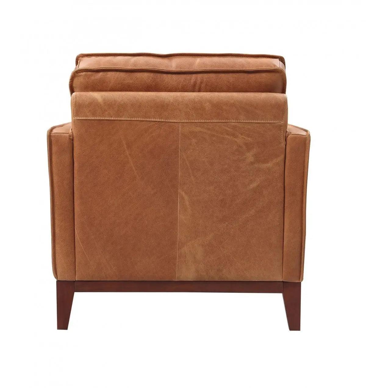 Divani Casa Naylor Modern Brown Italian Leather Split Chair Vgca6394 - Brn - Ch | Home Elegance USA