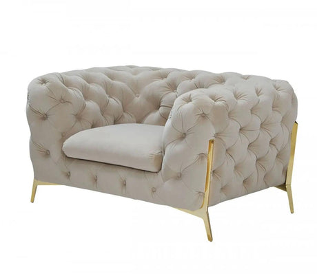 Divani Casa Sheila Transitional Beige Fabric Chair Vgca1346 - Beix - C | Home Elegance USA
