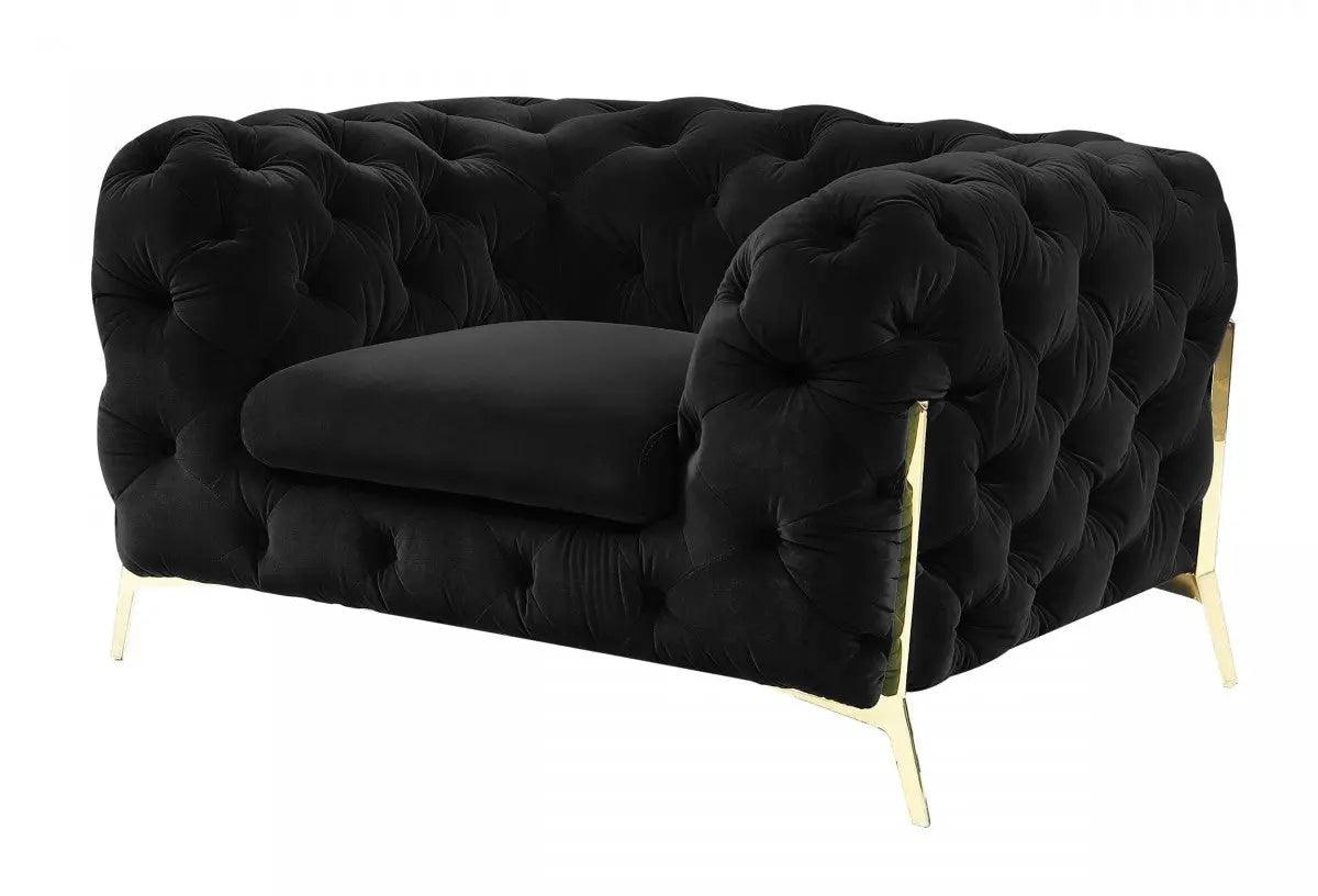 Divani Casa Sheila Transitional Black Fabric Chair Vgca1346 - Blk - Ch | Home Elegance USA