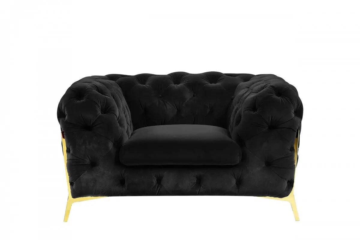 Divani Casa Sheila Transitional Black Fabric Chair Vgca1346 - Blk - Ch | Home Elegance USA