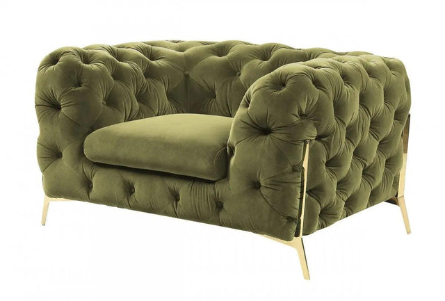 Divani Casa Sheila Transitional Green Fabric Chair Vgca1346 - Grn - Ch | Home Elegance USA