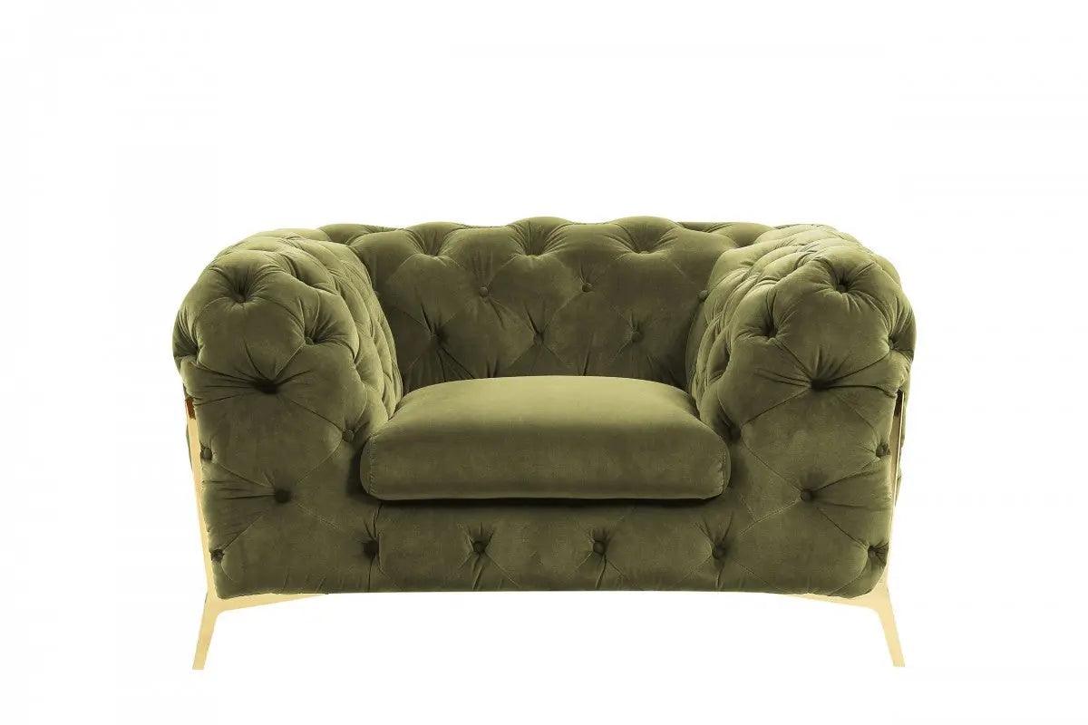 Divani Casa Sheila Transitional Green Fabric Chair Vgca1346 - Grn - Ch | Home Elegance USA