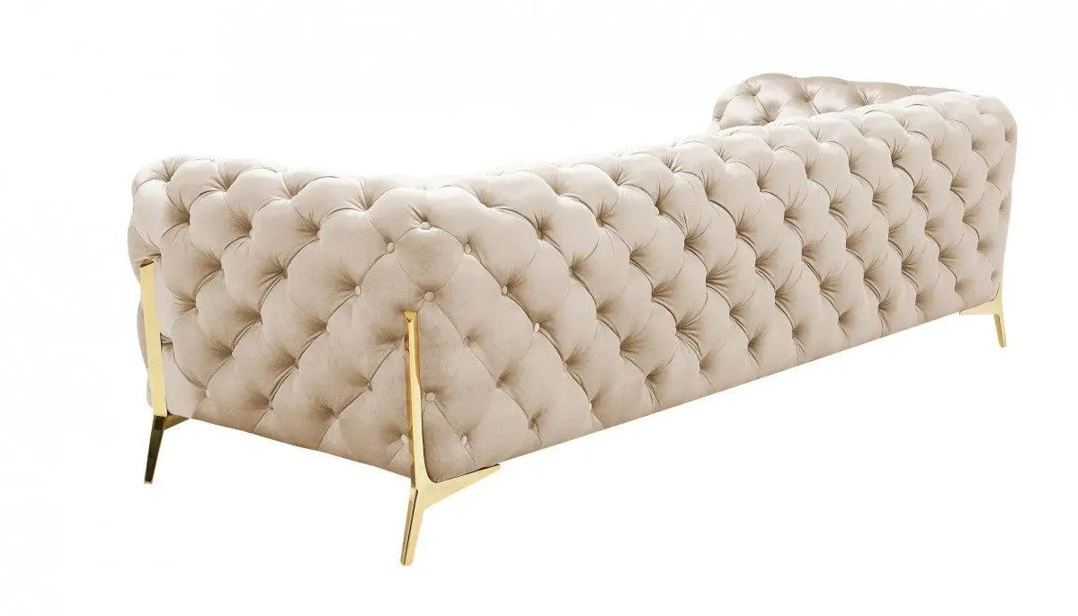 Divani Casa Sheila Transitional Light Beige Fabric Sofa Vgca1346 - Obei - S | Home Elegance USA