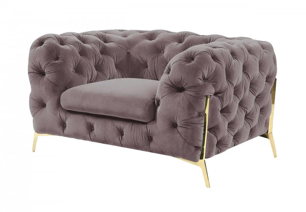 Divani Casa Sheila Transitional Silver Fabric Chair Vgca1346 - Sil - Ch | Home Elegance USA