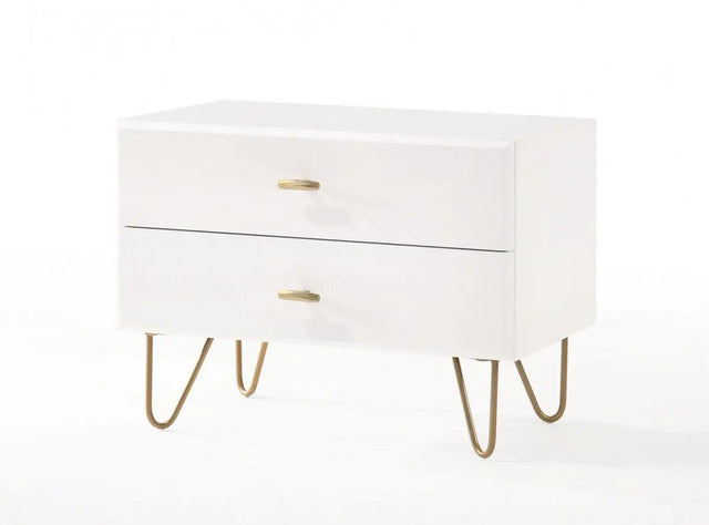 Vig Furniture - Modrest Bryan - Modern White Nightstand - Vgmabr-82-Wht-Ns