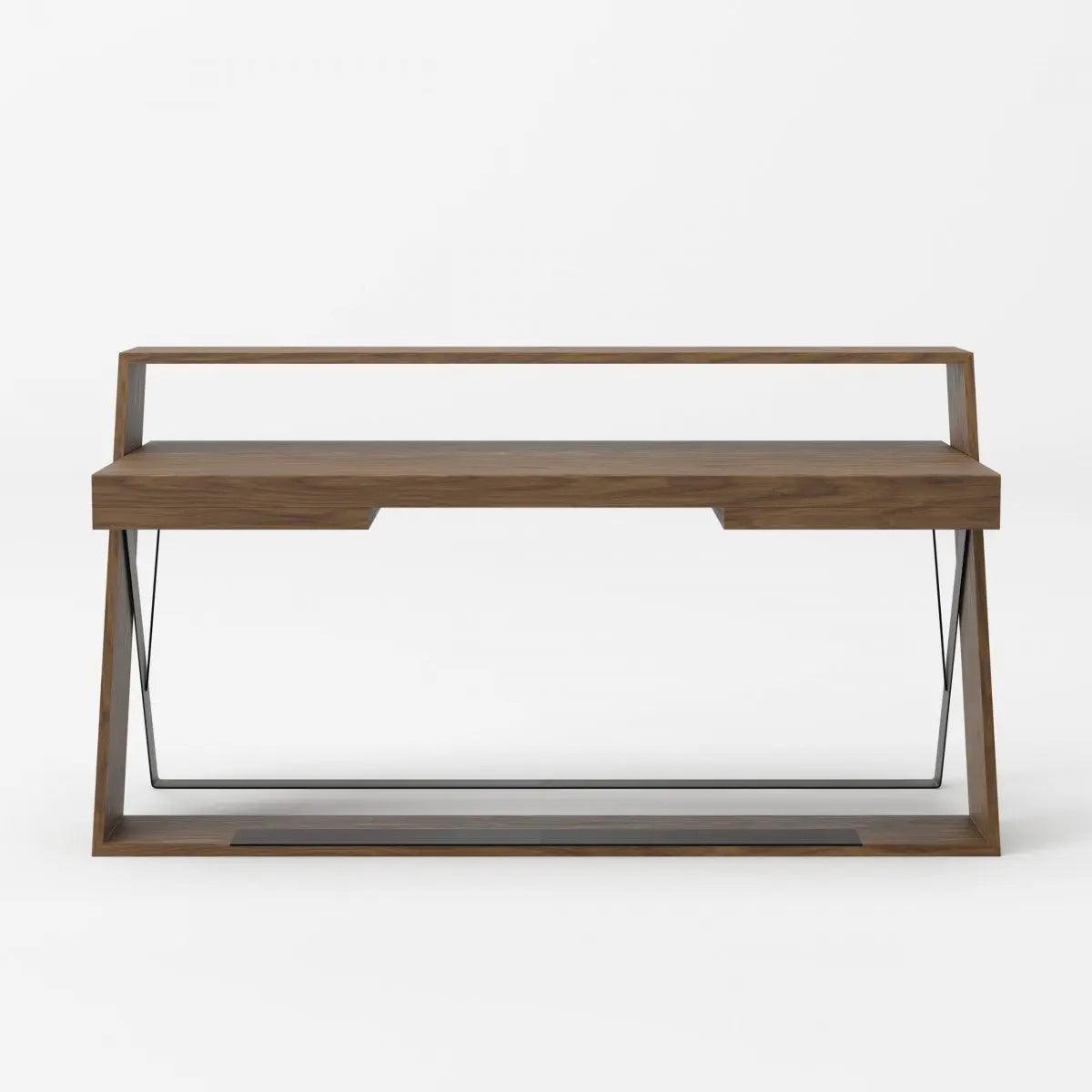 Vig Furniture - Modrest Carrie - Modern Walnut & Black Office Desk - Vgbbmq1903Dk-Desk