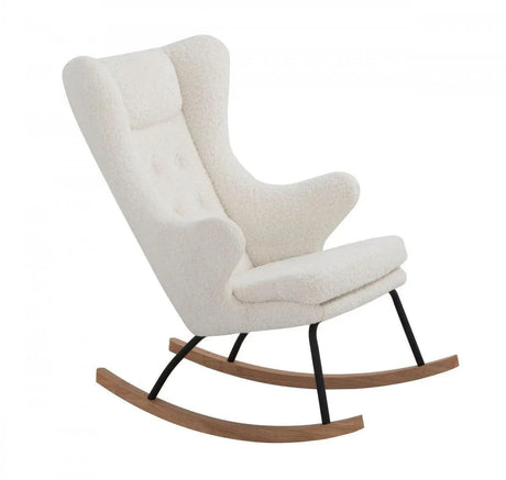 Vig Furniture - Modrest Colfax Modern White Sheep Rocking Chair - Vgdwj1817-Wht-Ch