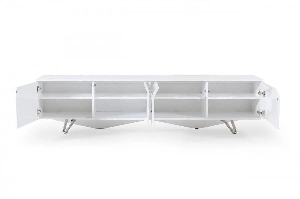 Vig Furniture - Modrest Columbia - Modern White Tv Stand - Vgvctv117-Wht