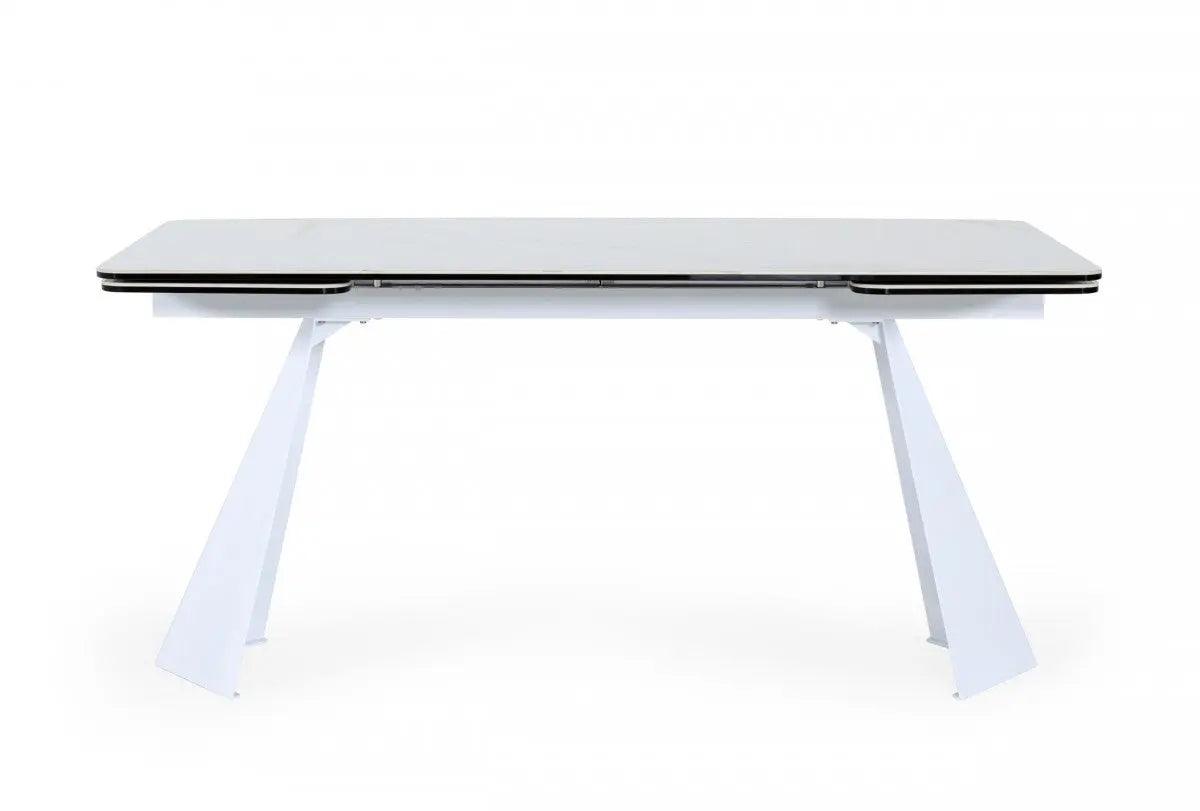 Vig Furniture - Modrest Encanto - Modern White Ceramic Dining Table - Vgns8762-Dt