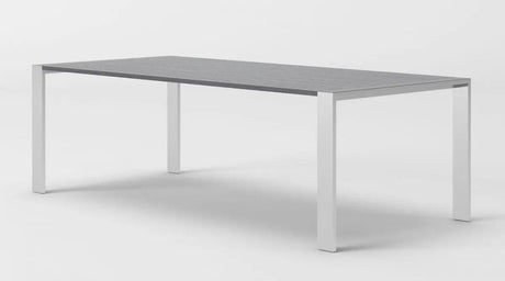 Vig Furniture - Modrest Fauna - Modern Elm Grey & Stainless Steel Chrome Dining Table - Vgbbbn-2T-Grey-Dt