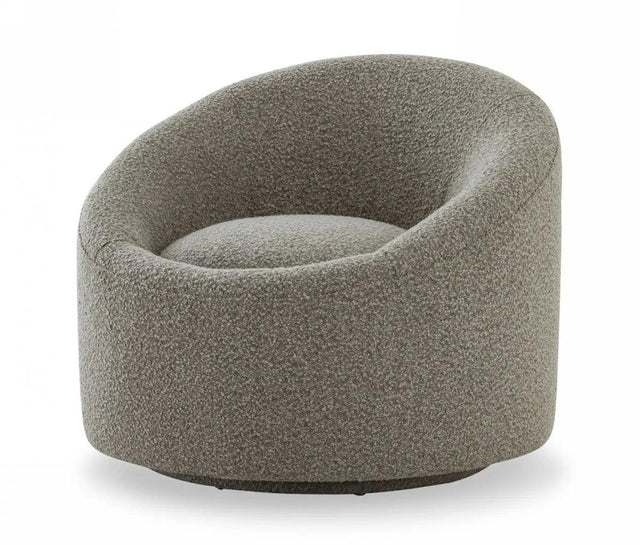 Vig Furniture - Modrest Frontier - Glam Grey Fabric Accent Chair - Vgodzw-993