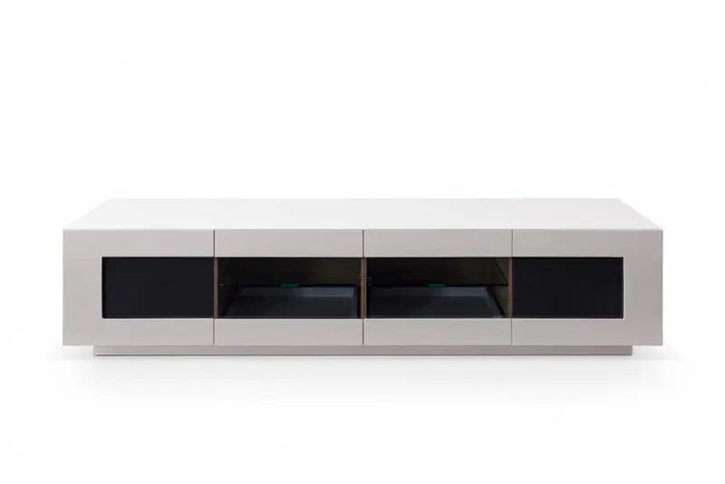 Vig Furniture - Modrest Frost Modern Small Grey Tv Unit - Vgwctv004Sm-Gry