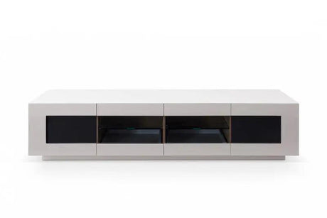 Vig Furniture - Modrest Frost Modern Small Grey Tv Unit - Vgwctv004Sm-Gry