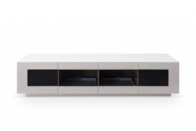 Vig Furniture - Modrest Frost Modern Small Grey Tv Unit - Vgwctv004Sm-Gry