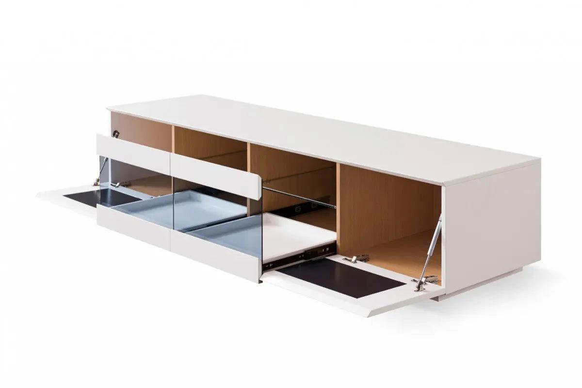 Vig Furniture - Modrest Frost Modern Small Grey Tv Unit - Vgwctv004Sm-Gry