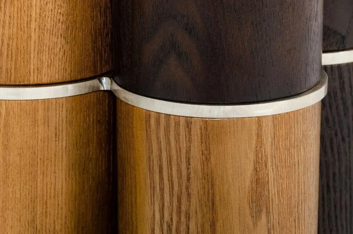 Vig Furniture - Modrest Greta - Modern Glass & Walnut Dining Table - Vgcsrt-19070-Wal-Dt