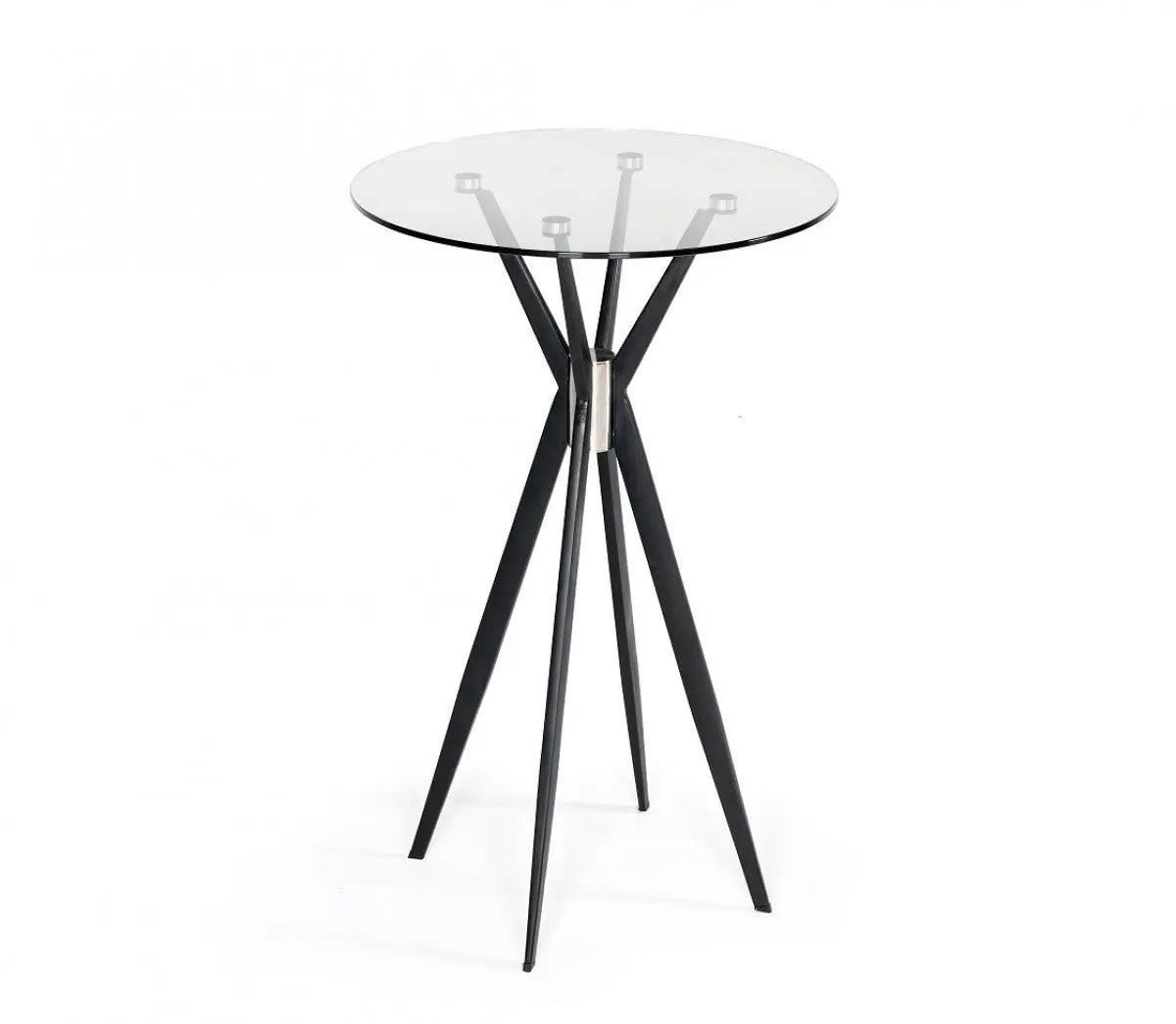 Vig Furniture - Modrest Kaitlyn - Modern Black Bar Table - Vghr7039-Blk