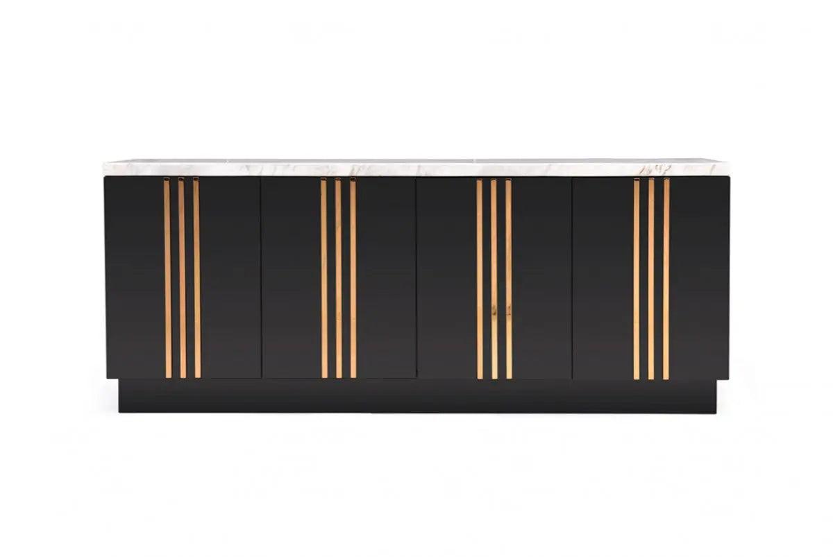 Vig Furniture - Modrest Kingsley Modern Marble & Rosegold Buffet - Vgvcg8933