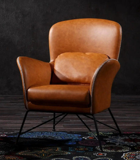 Vig Furniture - Modrest Kirk - Modern Brown Eco-Leather Accent Chair - Vgbnec-059
