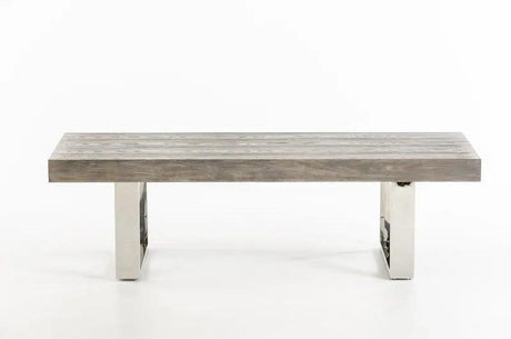 Vig Furniture - Modrest Lola Modern Grey Brush Bench - Vgvcbx8922-Gry