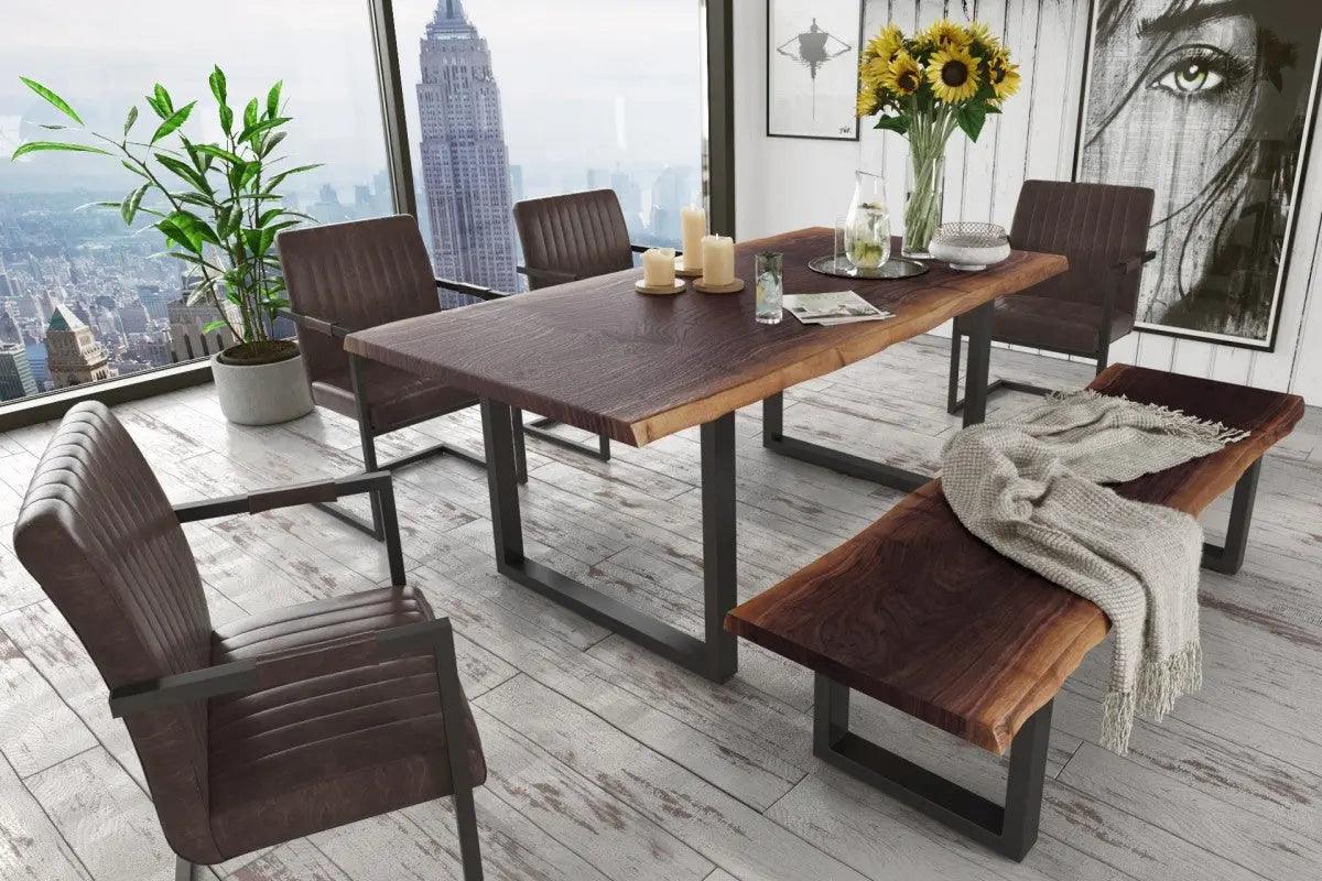 Vig Furniture - Modrest Taylor Modern Live Edge Wood Dining Bench - Vgedpro220002