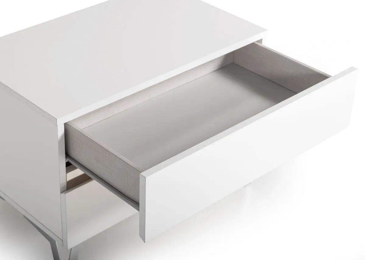 Vig Furniture - Nova Domus Angela - Italian Modern White Nightstand - Vgacangela-Ns