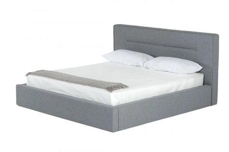 Vig Furniture - Nova Domus Juliana - Italian Modern Dark Grey Upholstered Bed - Vgacjuliana-Bed