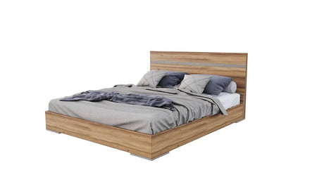Vig Furniture - Nova Domus Lorenzo Italian Modern Light Oak Bed - Vgaclorenzo-Bed