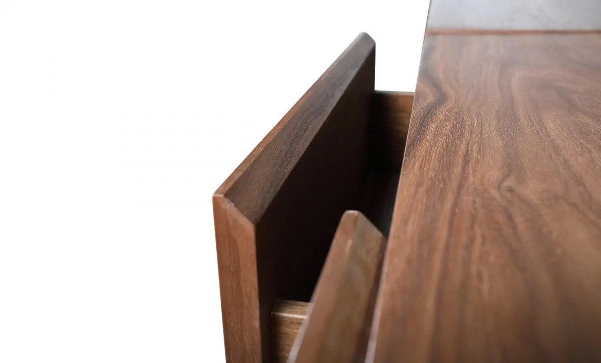 Vig Furniture - Nova Domus Pompeii Contemporary Grey & Walnut Tv Stand - Vgbbvig180501Tv