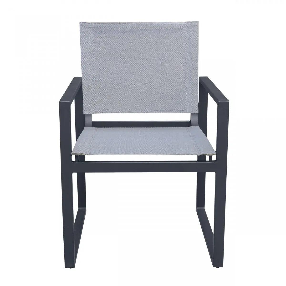Vig Furniture - Renava Kayak - Modern Charcoal Outdoor Dining Armchair (Set Of 2) - Vggerhagean-Gry