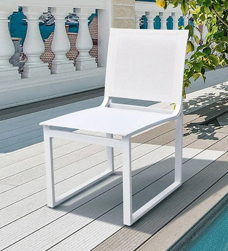 Vig Furniture - Renava Kayak - Modern Outdoor White Dining Chair (Set Of 2) - Vggerh-Agean-Ch-Wht-1