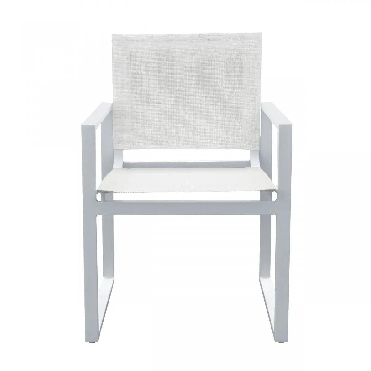Vig Furniture - Renava Kayak - Modern White Outdoor Dining Armchair (Set Of 2) - Vggerhagean-Wht