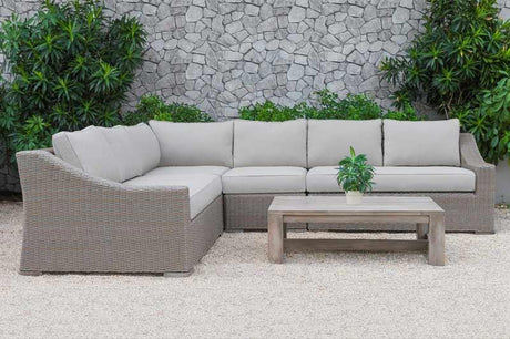 Vig Furniture - Renava Pacifica Outdoor Beige Sectional Sofa Set - Vgatrasf-126-Bge