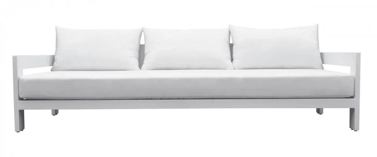 Vig Furniture - Renava Wake - Modern White Outdoor Sofa - Vggemontalk-Wht-S