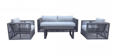 Vig Furniture - Renava Whimsey - Modern Outdoor Light Grey & Dark Grey Sofa Set - Vgge-Marge