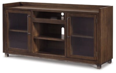 Ashley Brown Starmore XL TV Stand w/Fireplace Option | Home Elegance USA