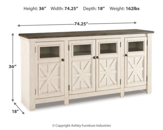 Extra Large TV Stand Gray Bolanburg W647-60 - Ashley - Home Elegance USA