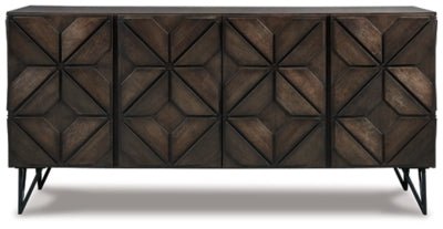 Ashley Dark Brown Chasinfield Extra Large TV Stand | Home Elegance USA