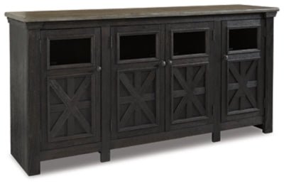 Ashley Black/Gray Tyler Creek Extra Large TV Stand | Home Elegance USA