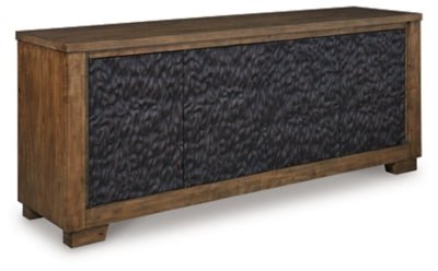 Ashley Warm Brown Rosswain Extra Large TV Stand | Home Elegance USA