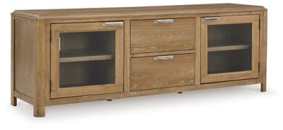 Ashley Light Brown Rencott Extra Large TV Stand | Home Elegance USA
