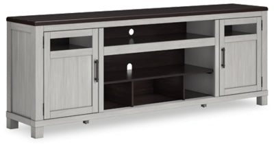 Ashley Gray/Brown Darborn XL TV Stand w/Fireplace Option | Home Elegance USA