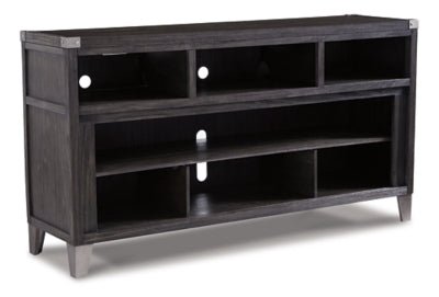 Ashley Gray Todoe LG TV Stand w/Fireplace Option | Home Elegance USA