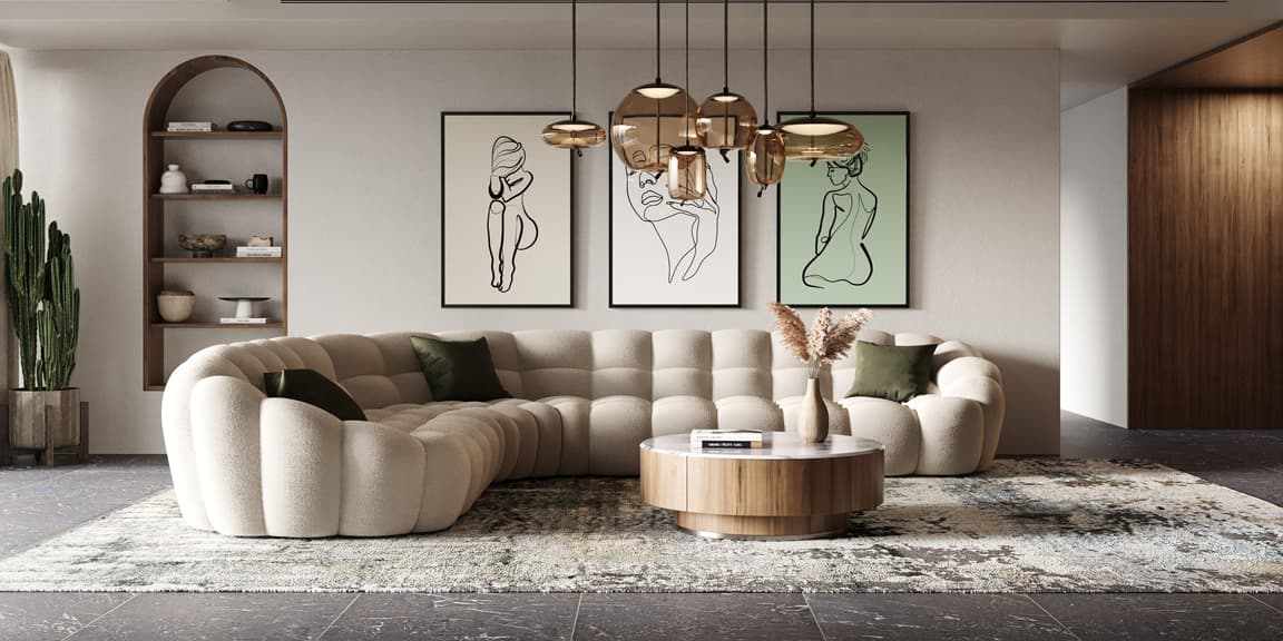 Yolonda Beige Sectional by VIG Furniture