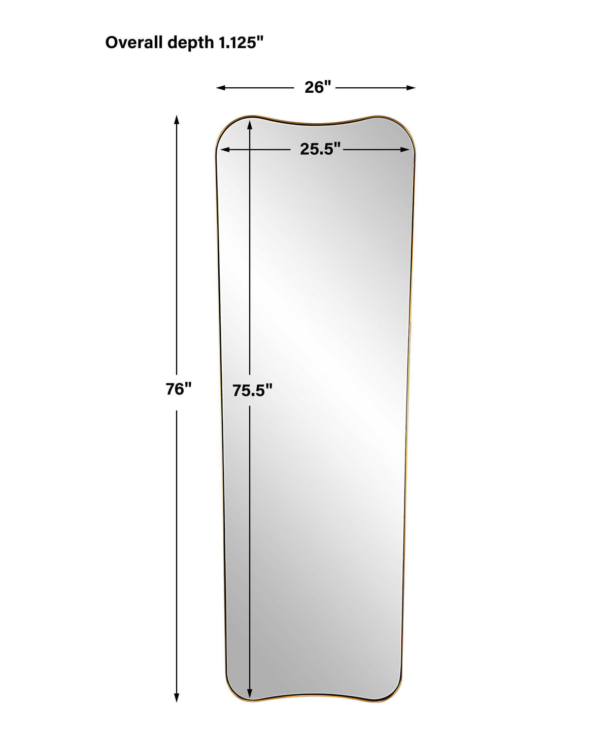 Belvoir Large Mirror Antique Brass - Yellow by Uttermost - View 6