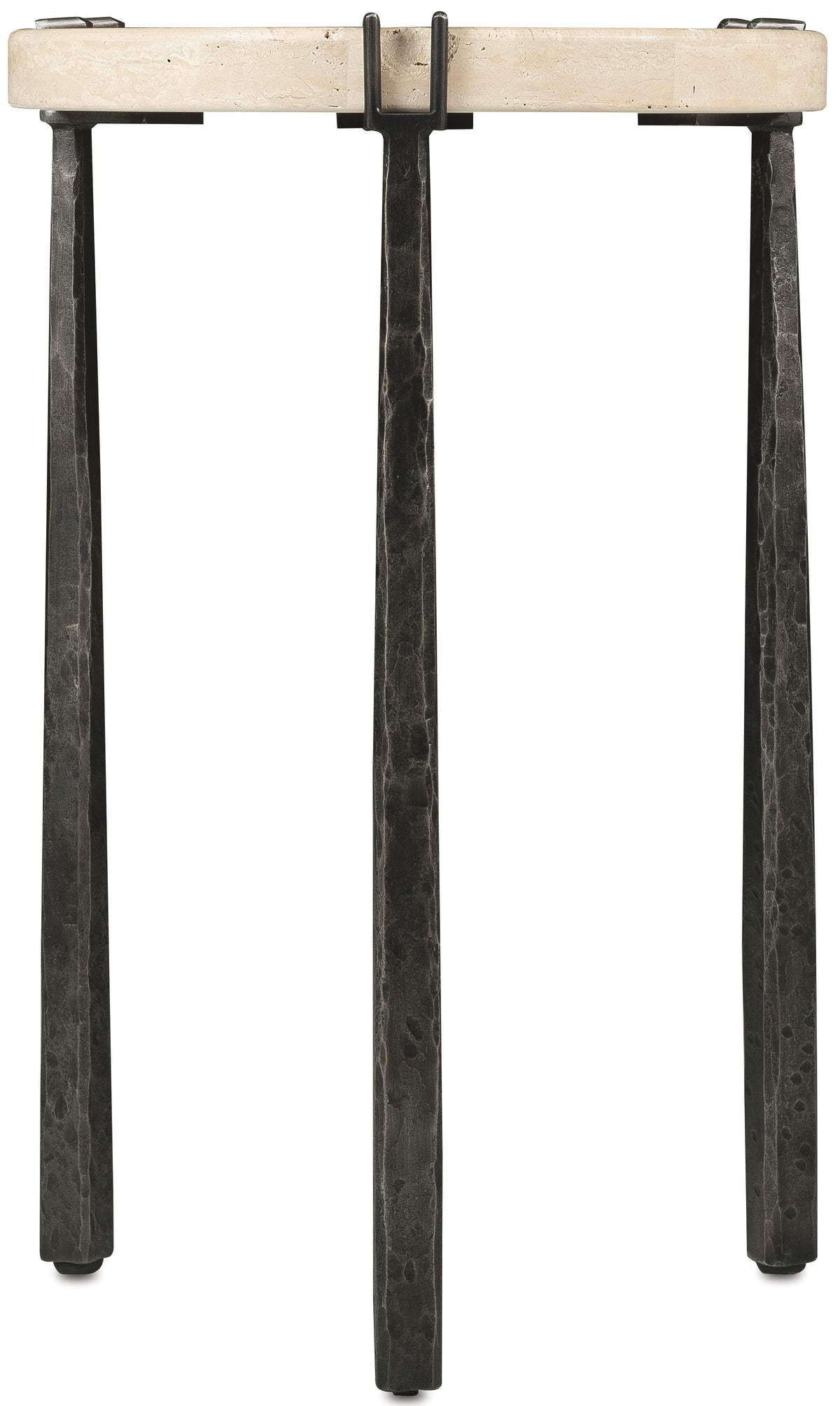 Driftwood Metal Spot Table Beige / Gray - Beige / Dark Gray by Hooker Furniture - View 4