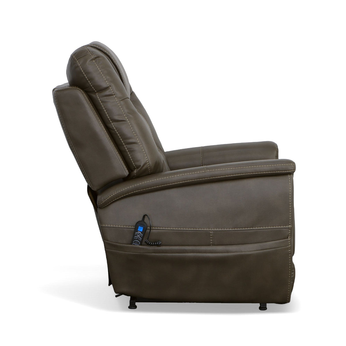 Shaw Power Lift Recliner With Power Headrest & Lumbar - Driftwood | Flexsteel